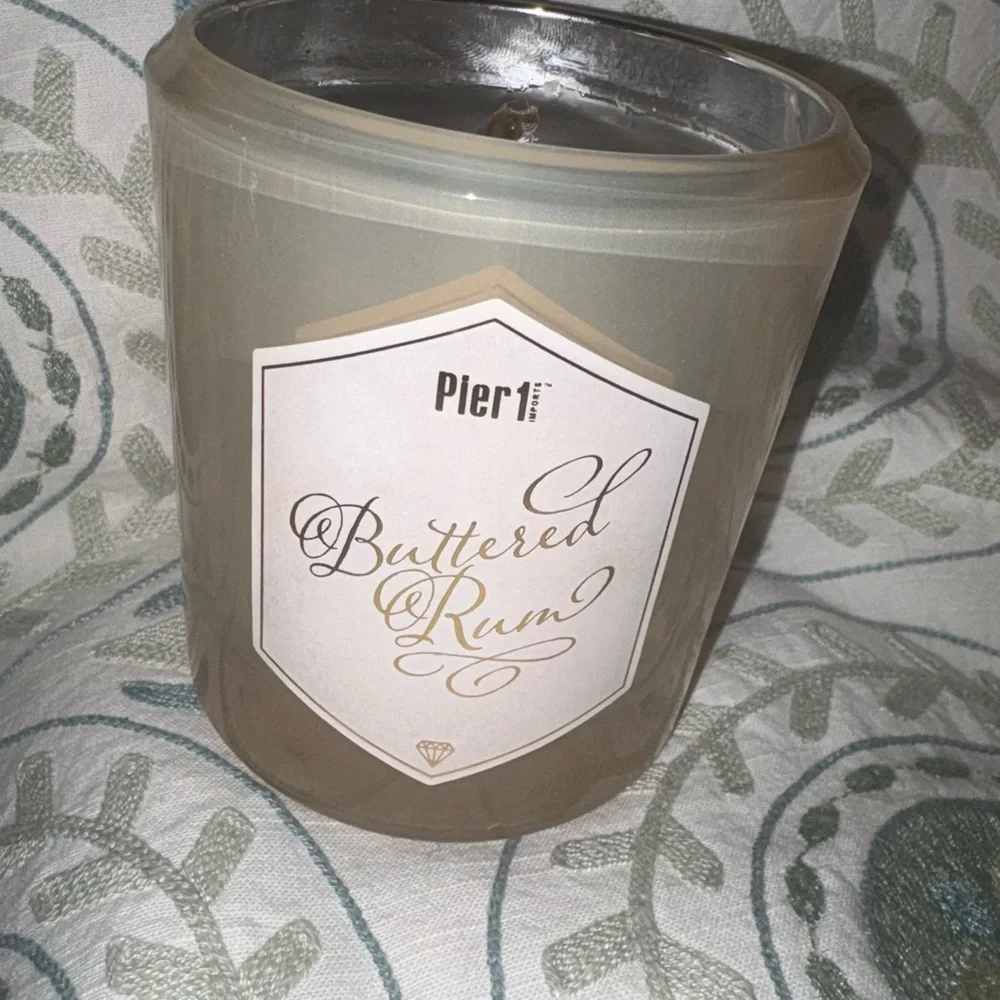 Pier 1 Buttered Rum Candle - Tan